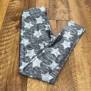 Terez Girls Grey Star Leggings Size XS